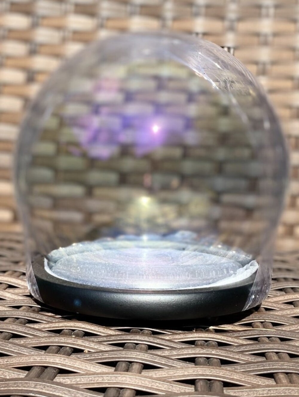 Iridescent Glass Cloche